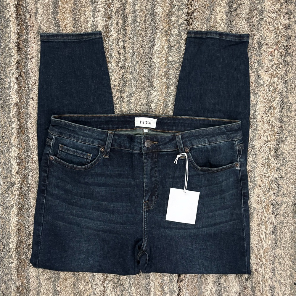 Pistola Mid Rise Ankle Skinny Jeans Sz 32 NWT | Pistola Dark Wash Skinny Jeans-